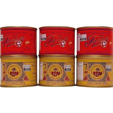 Imagem de Manteiga Real e Turvo, 200g, Kit com 6 Latas