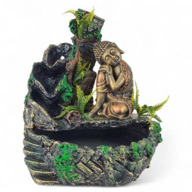 Imagem de Fonte De Agua Cascata Buda Sonhador Tibetano Decorativo Zen - Sem marc