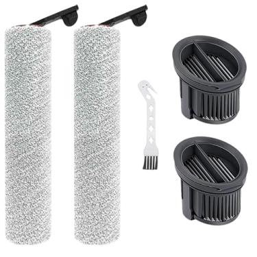 Imagem de Peças de reposição para aspiradores de pó robô Mova K30/K30 Mix/K30 SE, 2 escovas de rolo, 1 escova de limpeza, 2 filtros HEPA (pacote com 5)