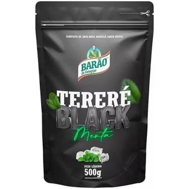 Imagem de Erva Mate Terere Black Menta Premium Sem açúcar Barão 500g