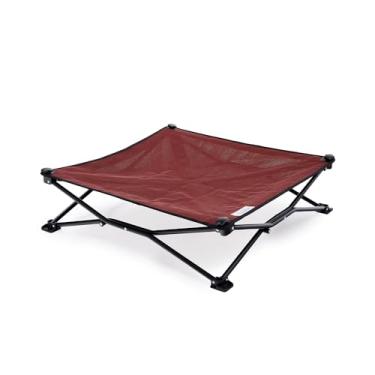 Imagem de Coolaroo Cama elevada para cães – Cama dobrável dobrável para cães de viagem com tecido respirável e resistente à umidade, bolsa de transporte incluída, leve e portátil, tijolo, média