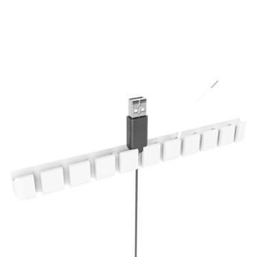 Imagem de Suporte de Mesa Parede Organizador de Cabos USB 10 Cabos - Deliquadros