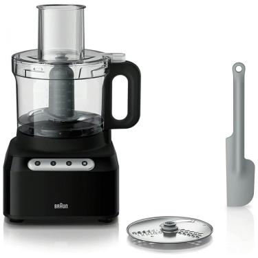 Imagem de Processador de Alimentos até 8 Xícaras Braun FP3101BK, 110V 550W, Preto