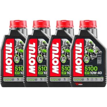 Imagem de Kit Troca Óleo 5100 10w40 4L + Filtro De Óleo HIFLO F800 e S1000