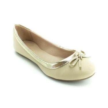 Imagem de Sapatilha Feminina Sua Cia 8303.13664 - Bege e Dourado-Feminino