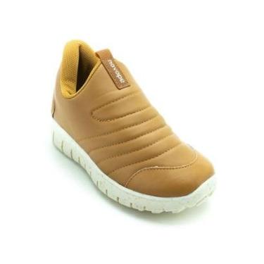 Imagem de Tênis Infantil Menino Novopé 7953 - Marrom-Masculino