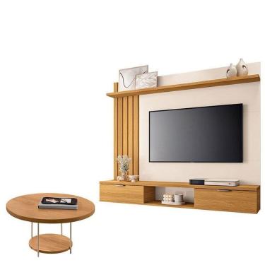 Imagem de Painel Para Suspenso Lets E Mesa De Centro Sky Cinamomo Off White – Hb Móveis