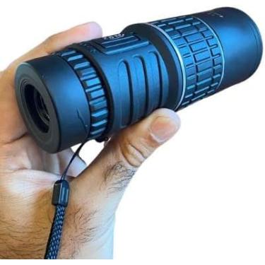 Imagem de Monóculo Profissional 16x52 Compacto - Luneta Tática com Alcance 8km, Lentes 52mm, Foco Ajustável, Resistente e Portátil para Caça, Airsoft e Observação ao Ar Livre