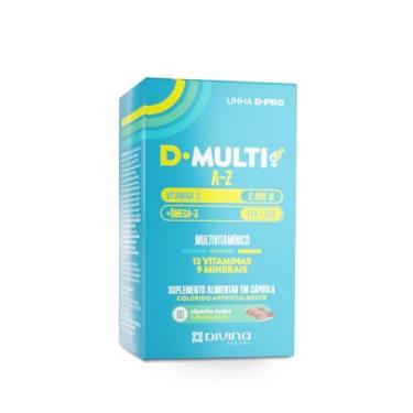 Imagem de Multivitamínico 13 vitaminas, 9 minerais e Ômega-3 60 Cápsulas Softgel - D.Multi | D.Pro - Imunidade