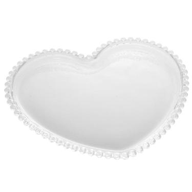 Imagem de Prato Raso Wolff Coração Pearl - 20 Cm Transparente