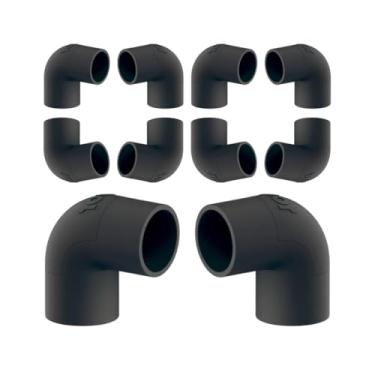 Imagem de Kit 10Un Cotovelo 90° C/Janela P/Eletroduto 3/4pol (Preto)