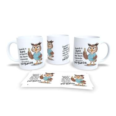 Imagem de Caneca branca dia dos professores, corojinha conselheira (18892)