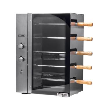 Imagem de Churrasqueira a Gás Rotativa Stelar de 5 Espetos