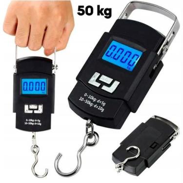 Imagem de Balança De Mão Digital Preciso Para Pesar Peixe E Bolsa - Até 50Kg