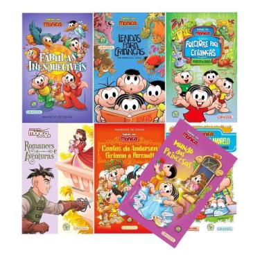 Imagem de Biblioteca Infantil Kit 7 Livros Contos Clássicos Infantil Com Turma D