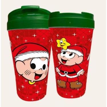 Imagem de Copo Bucks Acrilico Cebolinha Natal 470ml - Turma da Mônica