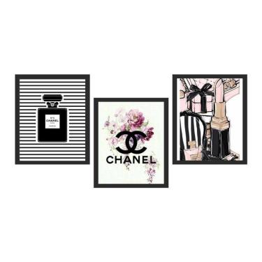 Imagem de Kit 3 Quadros Decorativos  Para Salão, Quarto Estética