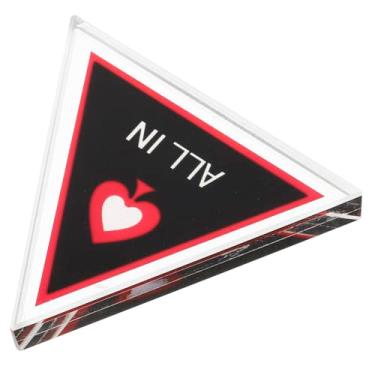 Imagem de Vaguelly Botão de negociante de pôquer com acessório de superfície lisa para jogos e torneios, design prático fácil de usar para fichas de pôquer e jogos de cartas