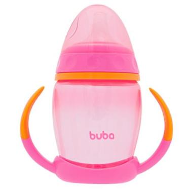 Imagem de Copo BUBA com Alça Removível e Bico de Silicone - Rosa 250ml