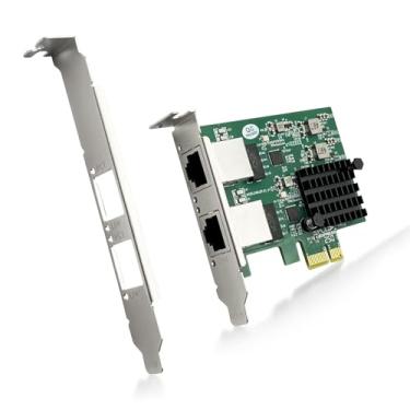 Imagem de ipolex Adaptador de rede PCI Express 2.5GBase-T, com controlador Realtek RTL8125BG, porta dupla RJ-45, PCIe 2.1 x1, suporta Windows/Windows Server/Ubuntu/Centos/Debian/Linux/Vmware