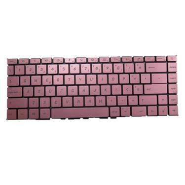Imagem de Teclado para Laptop para MSI V190622CK1 PO S1N-2EPT801-SA0 S1N2EPT801SA0 Portugal PO Rosa Sem Moldura Novo