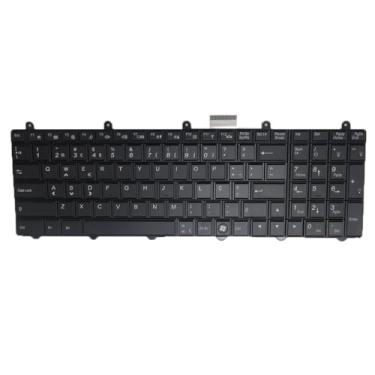 Imagem de Teclado retroiluminado para laptop para CLEVO P150EM P170EM V132150AK1 Portugal PO Preto Novo