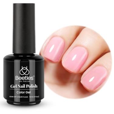 Imagem de beetles Gel Polish Esmalte Em Rosa Beetles, 15Ml, Nude, Baby Jelly Polish, Corretivo, Efeito Translúcido, Soak Off Uv, French Art Design, Manicure, Presente Para Mulheres