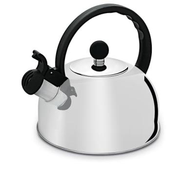 Imagem de Chaleira Aço Inox 2 Litros com Apito HERCULES, Prata