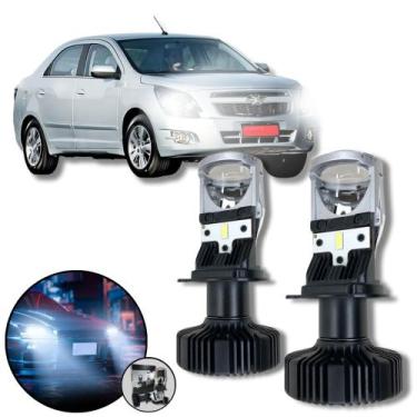 Imagem de Mini Projetor Elíptico Farol Baixo Alto H4 Cobalt 2011 a 16 - ShockLig