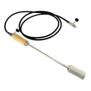 Imagem de Maçarico Lança Chamas Portátil 65cm com 2 Registros e Mangueira 2 Metros