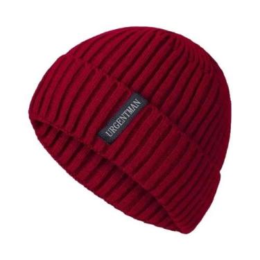 Imagem de Gorro Unissex De Inverno Quente Com Forro De Pele Pelúcia, Tricotado G