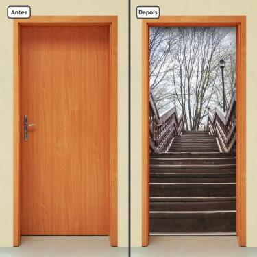 Imagem de Adesivo Decorativo de Porta - Escada - 1589cnpt - Allodi