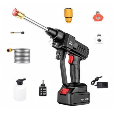 Imagem de Lavadora Pistola Alta Pressão Pra Carro Sem Fio Portátil - 1010