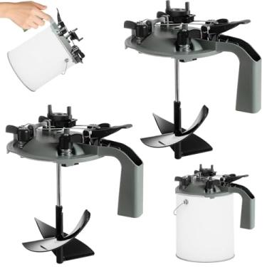 Imagem de Kit de tampa de tinta mate de mistura de 2 peças, bico de lata de tinta com melhor efeito de vedação, agitador de tinta universal, para agitar, armazenar e derramar