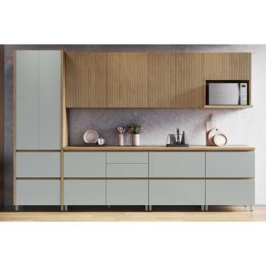 Imagem de Kit de Cozinha Modulada 7 Peças Rainha Gourmet C7P01 Nature/Verde - Nesher
