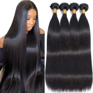 Imagem de Pacotes de cabelo WOWQUEEN Brazilian Straight 10A Virgin 65-80cm