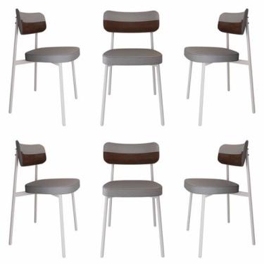 Imagem de Cadeira Alloa Fixa com 4 Pés 50 X 44,7 X 83,8 Cm com 6 Unidade - Metal