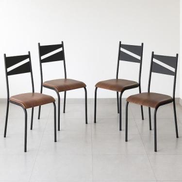 Imagem de Kit 4 Cadeiras de Cozinha Sala Jantar Varanda Sala de Estar Epoxi 543.