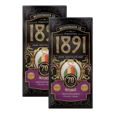 Imagem de Kit 2 Chocolate Neugebauer 1891 Intense 70% Cacau 90g