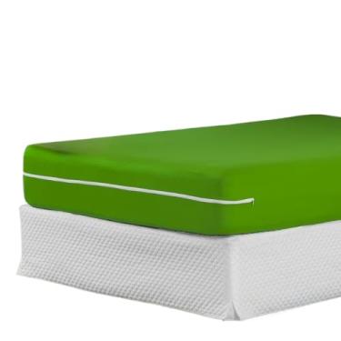 Imagem de Capa Protetora Para ColchãO Casal Queen/King - Com ZíPer Completo E Malha RespiráVel - Protetor ImpermeáVel E AntiáCaros(Verde Pistache,King)