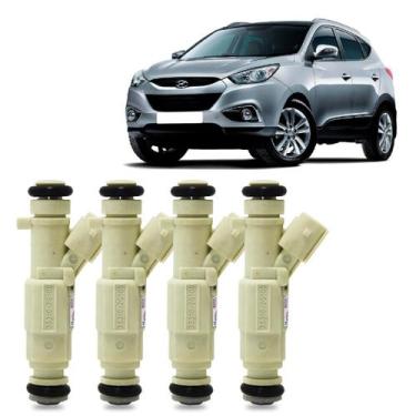 Imagem de 4 bicos injetores hyundai tucson ix35 kia cerato 353102g100 - HYUNDAI 