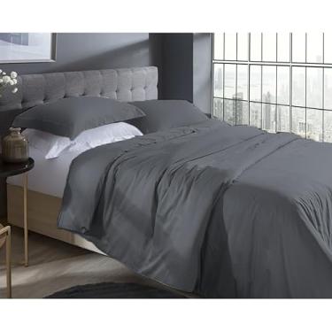 Imagem de Capa de Edredom Kacyumara Satinée 300 fios - 100% Algodão Egí­pcio - Queen - Chumbo Graff 4215