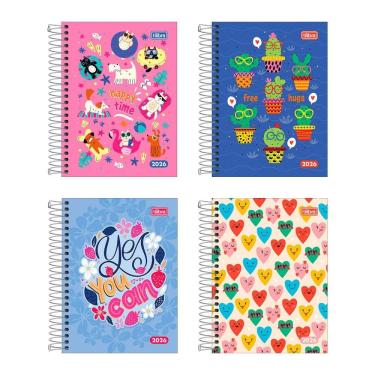 Imagem de Agenda espiral diária D+ Feminina 2026 Tilibra