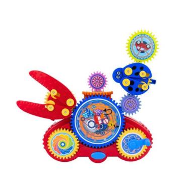 Imagem de Carrinho com Engrenagem 6 em 1 Trânsito Conjunto de Blocos - Genérico