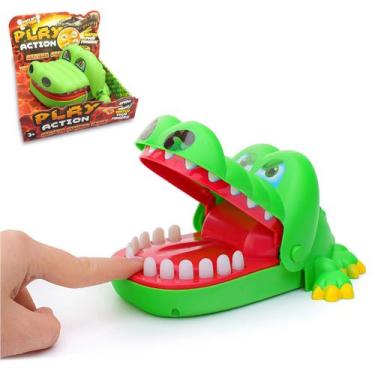 Imagem de Jogo Mordida do Crocodilo Brinquedo Jacaré Morde o Dedo - Bee Toys, Br