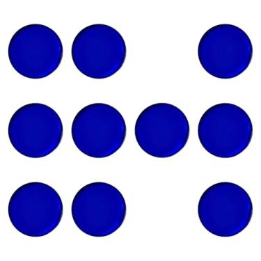 Imagem de oshhni 10x Ponteiras de taco de sinuca, acessório profissional de bilhar, 1,1 cm, almofadas de virola para clube, bar, competição, lazer, sala de jogos, Azul