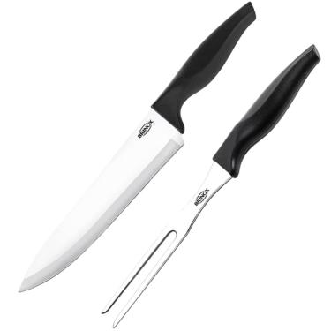 Imagem de Conjunto De Facas Com 2 Peças Cross Preto - 2556-308 - Brinox