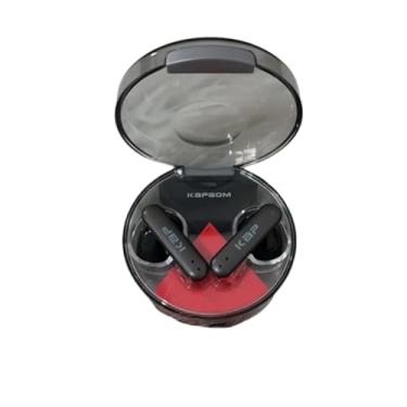 Imagem de Fone de Ouvido TWS Bluetooth 5.3, Estéreo, Case de Carregamento 300mAh, Bateria 4h, Carregamento Tipo-C (Preto)