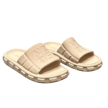Imagem de Chinelo Slide Casual Confortável Unisex | Sandália Leve, Macia e Estilosa para Dia a Dia (Bege, BR, Adulto, Faixa Numérico, 43, 44)