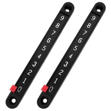 Imagem de AYLIFU Tabuleiro de pontuação de pebolim marcador de sinuca preto 5,29 × 0,144 cm para mesas de pebolim padrão, 2 peças